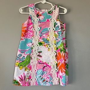Lilly Pulitzer bright pattern girls dress